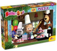 Liscianigiochi - Masha Puzzle Plus 24, Tutti Insieme Impariamo! Puzzle Per Bambini, 86078, 35 x 24.5 x 3.5 cm; 250 grammi