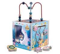 Lisciani Giochi - Montessori Legno Sensory Cube The Ocean, 117819