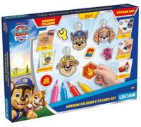 Lisciani Giochi - Paw Patrol Window colours & sticker art, 118847