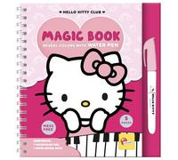 Lisciani - HELLO KITTY - Libro magico riutilizzabile da colorare ad acqua per bambini dai 3 anni in su - Giocattolo educativo con 12 pagine e penna ad acqua - Attività creativa senza macchie - Idea