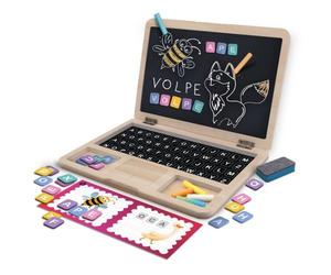 Lisciani LSC117802 Carotina - Gli Utilissimi Primo Laptop di Legno