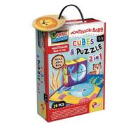 Lisciani LSC98347 Montessori - Cubes and Puzzle