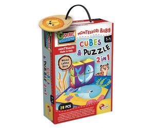 Lisciani LSC98347 Montessori - Cubes and Puzzle