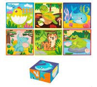LISCIANI 98347 MONTESSORI LEGNO CUBES AND PUZZLE