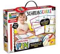 Lisciani MONTESSORI Pen Scuola di Scrittura - Per Bambini dai 3 ai 6 anni - Apprendimento Motorio - Kit di apprendimento della scrittura ispirato ai Montessori - Made in Italy - Promuove lo sviluppo