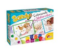 Lisciani Acquerelli Sandy Colorando – fogli disegnati, pennello, pipetta, multicolore, 1 pezzo