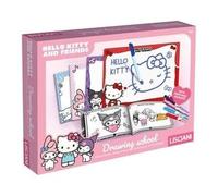 Lisciani - Scuola di disegno Hello Kitty and Friends per bambini 4 anni e più - Cofanetto creativo con 4 ardesie cancellabili riutilizzabili - Feltri profumati e quaderno di attività, giocattolo