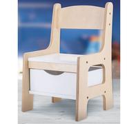 Lisciani Giochi Montessori Wood Toy Box Chair Sedia Portagiochi