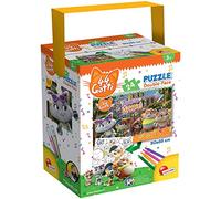 Liscianigiochi-44 Gatti 44 Cats Meow Puzzle in a Tub Mini, Multicolore, 24 Pezzi, 76260