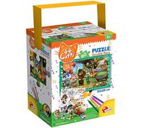 Liscianigiochi-44 Gatti 44 Eyes Cats Puzzle in a Tub Mini, Multicolore, 60 Pezzi, 76604
