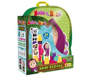 Liscianigiochi And The Bear Masha Zainetto Baby Blocks, Multicolore, 88751da 2 anni in su