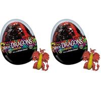 Liscianigiochi- Animali Crazy Science Magic Dragons Collection, Uovo, Drago da Collezione, Multicolore, Small, 97456 (Confezione da 2)