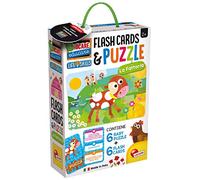 Liscianigiochi- Giocare Educare, Life Skills Baby Puzzle e Flash Cards La Fattoria, Taglia Unica, 72699