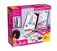 Liscianigiochi - Barbie Fashion School, Pattern, Stickers, Stencil, Cambia Colore e Pennarelli Fluo, Multicolore, 86023