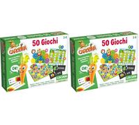Liscianigiochi Carotina 50 Giochi Per Bambini, Multicolore, 76710, 3-6 anni (Confezione da 2)