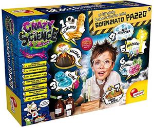 Liscianigiochi- Crazy Science-Il Grande Laboratorio dello Scienziato Pazzo Gioco per Bambini, Single, Multicolore, 77502