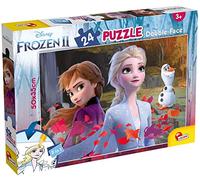 Lisciani Giochi- Disney-DF Plus Frozen 2 Italia Puzzle Doppia Faccia, Multicolore, 24 Pezzi, 81295