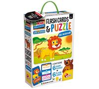 Liscianigiochi- Giocare Educare, Life Skills Baby Puzzle e Flash Cards Gli Animali, 72675