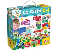 Liscianigiochi - Le Costruzioni di Carotina la Citta 2 in 1, Multicolore, 68562