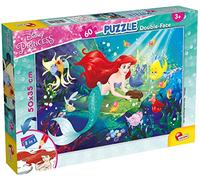 Lisciani Giochi- Little Mermaid Disney Princess Sirenetta Puzzle Doppia Faccia, 60 Pezzi, Multicolore, medium, 74051