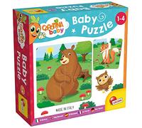 Liscianigiochi, Puzzle, Multicolore, 1-4 Anni | Montessori Giocattolo con 6 puzzle di animali, 4 pezzi ciascuno, favorisce l'osservazione, la logica