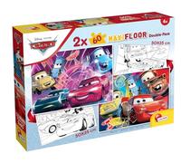 LISCIANI- Saetta McQueen Disney Puzzle DF Maxifloor 2 x 60 Cars, Multicolore, 97913