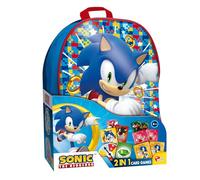 Sonic 2 in 1 card games in a backpack