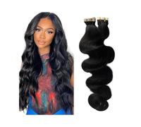 Liscio 20 pezzi di nastro adesivo nelle estensioni dei capelli veri capelli umani estensioni dei capelli dell'onda del corpo 14-26 pollici nastro di trama della pelle invisibile nelle estensioni dei c