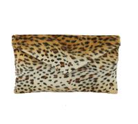 Liscio Busta Animale Stampa Pochette Borsa / a Spalla IN Leopardo Zebra O