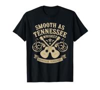 Liscio Come Tennessee Whisky Country Music Bourbon Vintage Maglietta