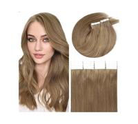 Liscio Nastro nelle estensioni dei capelli Capelli umani Remy #8 Marrone chiaro 16-26 pollici 20 pezzi 50 g/confezione Nastro di trama di pelle liscia come la seta nelle estensioni for le donne Per fe