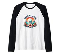 Liscio Vela Vacanze estive Barca a Vela Amante Maglia con Maniche Raglan