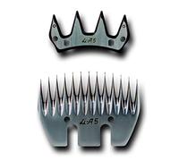 SET PETTINI PER TOSATRICE PECORE/OVINI COLTELLO 4 DENTI PETTINE 13 DENTI
