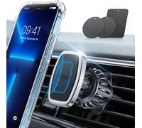LISEN 2025 Supporto magnetico per telefono auto [30X Potente] Supporto portatile per dispositivi elettronici compatibile con iPhone Samsung C, ventilazione wireless, metallo, 1 pezzo