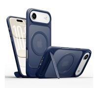 LISEN for iPhone Air Case with MagSafe [Hidden Stand] [20N Magnetic Force] Button Protection & Military-Grade Shockproof Protective Cover Slim-Deep Blue