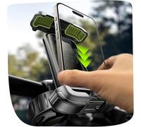 LISEN Supporto per cellulare da bicicletta, universale a 360°, con doppio fusibile, supporto per smartphone per una facile installazione, compatibile con il supporto per cellulare e scooter