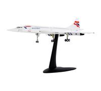 Liseng 1/200 Concorde Supersonico Aereo Passeggeri Air British Model per Casa Ufficio Libreria Collezione Decorazione