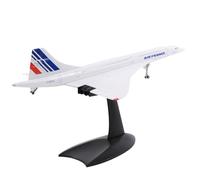 Liseng 1/200 Concorde Supersonico Aereo Passeggeri Air France Model per Casa Ufficio Libreria Collezione Decorazione