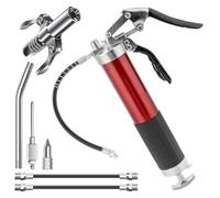 lisetar ingrassatore, 8000 PSI ad alte prestazioni, set con attacco rapido, bocchino e ugello per ago, pressa per grasso da 400 g, con tubo flessibile e tubo metallico