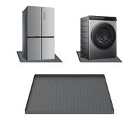 lisetar Mini tappetino in silicone per frigorifero, 60 x 60 cm, protezione per pavimenti con bordi rialzati da 2,2 cm, vassoio antigoccia per lavatrice e congelatore, vaschetta per essiccatore,