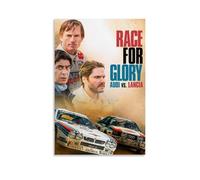 LISHDUNS Poster del film "Race for Glory", decorazione da parete per camera da letto, soggiorno, arte deco, 30 x 45 cm, senza cornice