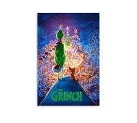 LISHDUNS Poster del film The Grinch, decorazione da parete per camera da letto, soggiorno, arte deco, 30 x 45 cm, senza cornice