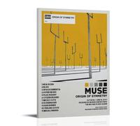 LISHDUNS Poster Muse Origin of Symmetry per album, decorazione da parete per camera da letto e soggiorno, poster estetico art deco, 30 x 45 cm, con cornice