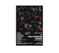 LISHDUNS The Forever Story by JID - Poster decorativo da parete, per camera da letto, soggiorno, stile Art Deco, 30 x 45 cm, senza cornice
