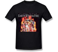 lishen Earth Wind & Fire Tour 2015 T Shirt for Men Black XXL