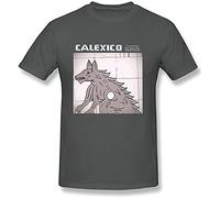 lishen Men's Calexico Album Poster Wolf T Shirt Grey M