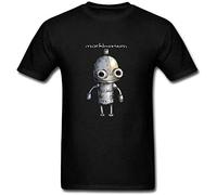 lishen Men's Machinarium Logo T Shirt Short Sleeve Black M