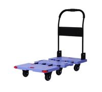 LISHEUK Camion con Piattaforma, Carrello a pianale, trasportatore Silenzioso, Carrello a Spinta, Carrello Pieghevole, Camion trainato, rimorchio, Magazzino, Camion per traslochi