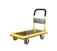 LISHEUK Carrello Pieghevole con Ruote per Il Traino di Merci, rimorchio trasportatore per Camion con pianale Piatto per impieghi gravosi, Carrello per Recinzione Domestico a Qua