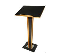 LISHEUK Leggio Portatile Regolabile per Chiesa, Robusto, Nero, Ideale per presentazioni, discorsi in pubblico, casa, Ufficio, Sala conferenze, Uso Interno/Esterno.